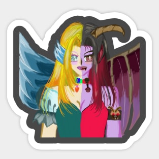 Angel or Devil Sticker